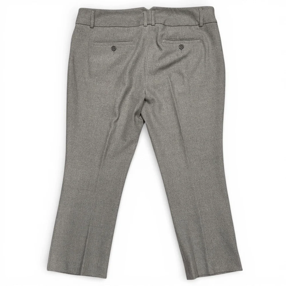 EXPRESS Mid-rise slim dress cropped pants gray size 10